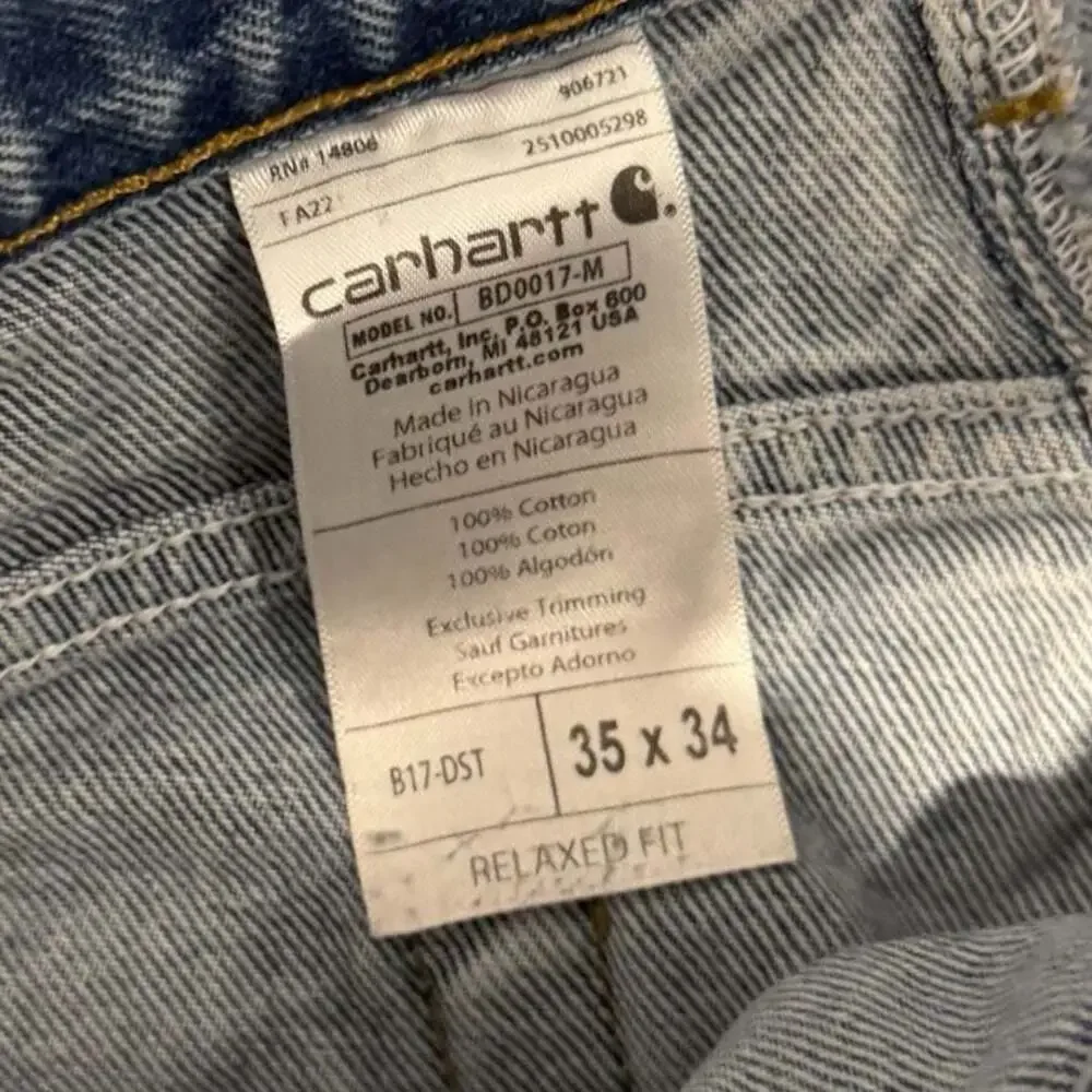 Carhartt Denim Jeans Size 35x34